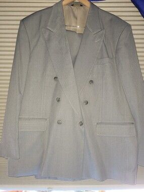 Savane Men's Double Breasted Suit Jacket